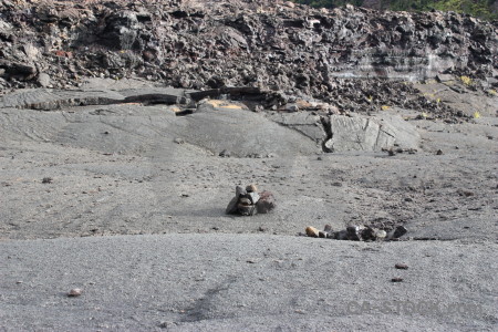 Volcanic lava crater gray.