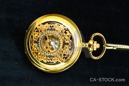 Watch orange black object pocket watch.