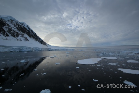 Water antarctica reflection channel sea ice.