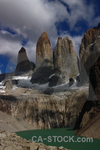 Water cliff south america landscape snow.