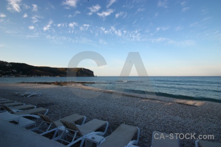 Water javea cloud spain sky.