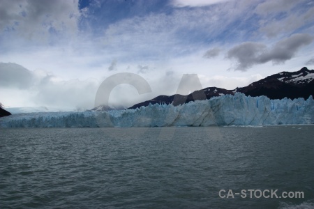 Water mountain perito moreno cloud sky.