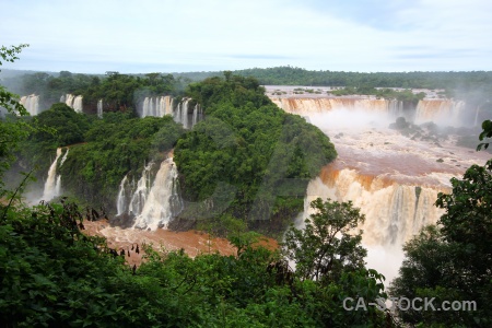 Water river brazil iguacu falls waterfall.