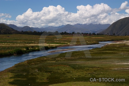 Water river landscape tree urubamba.