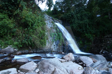 Water rock asia himalayan waterfall.