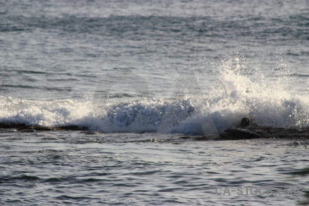 Water rock sea surface wave.