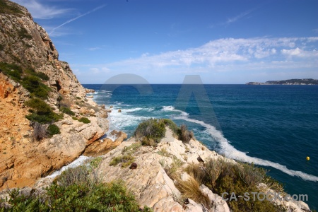 Water sea spain javea cloud.