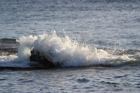 Water sea surface wave rock.