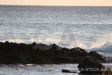 Water sea wave surface rock.