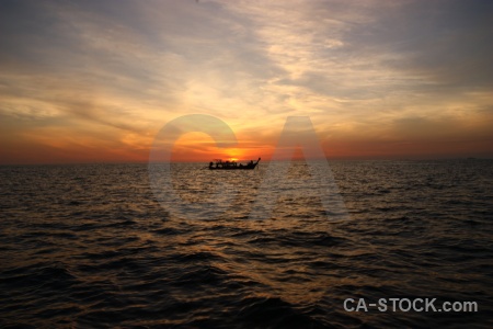 Water sky cloud sea vehicle.