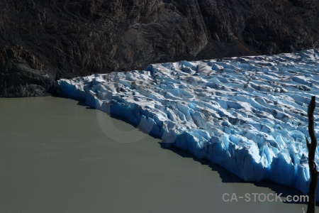 Water torres del paine lake glacier grey trek.