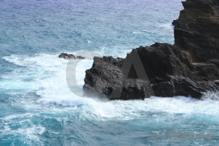 Water white cyan sea coast.