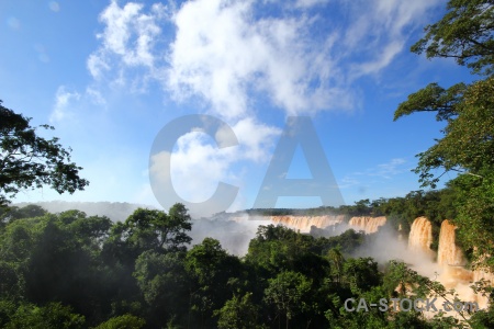 Waterfall south america river argentina iguacu falls.