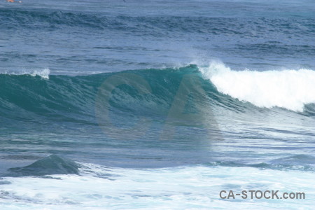 Wave blue water surface sea.