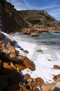 Wave javea spain sky sea.