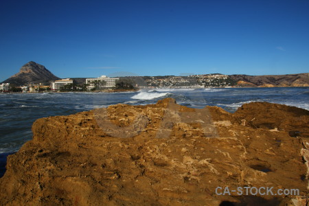 Wave sea javea water europe.