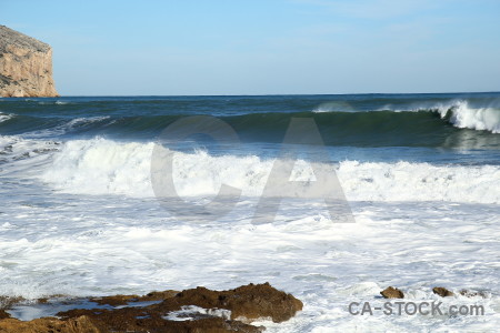 Wave spain rock water javea.