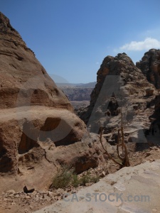 Western asia ancient rock jordan middle east.