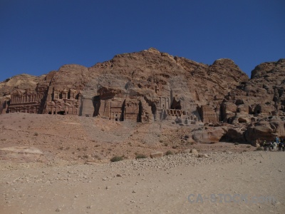 Western asia ancient rock tomb nabataeans.