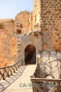 Western asia archway jordan historic ajloun.