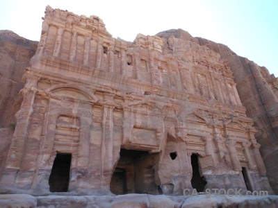 Western asia cliff jordan archaeological middle east.