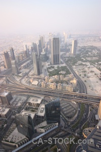 Western asia dubai road burj khalifa uae.