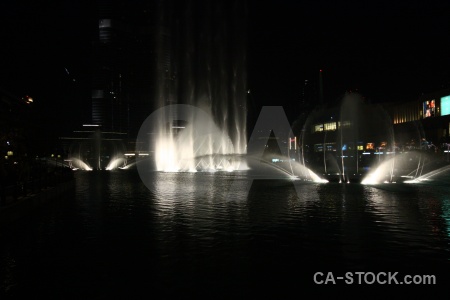 Western asia fountain uae night pool.