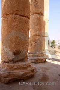 Western asia historic ruin roman column.