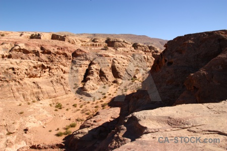 Western asia nabataeans unesco carving sky.