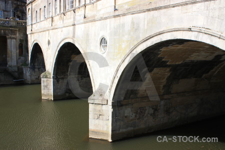 White archway building bridge.