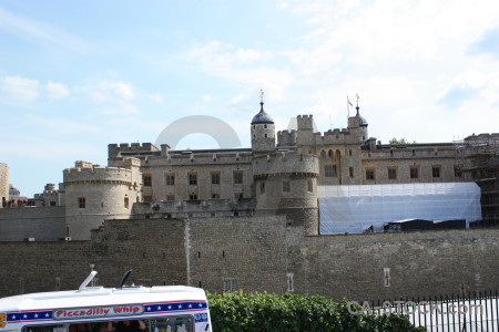 White building castle.