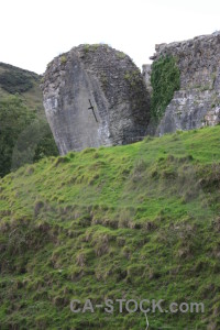 White building castle green.