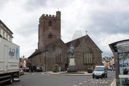 White building church.