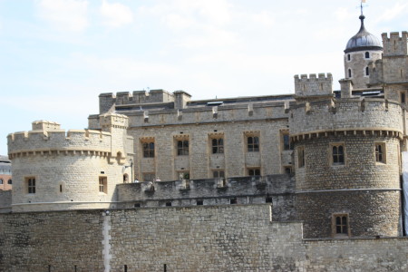 White castle building.