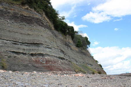 White cliff rock.