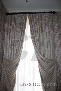 White curtain object gray cloth.