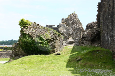 White green rock cliff.