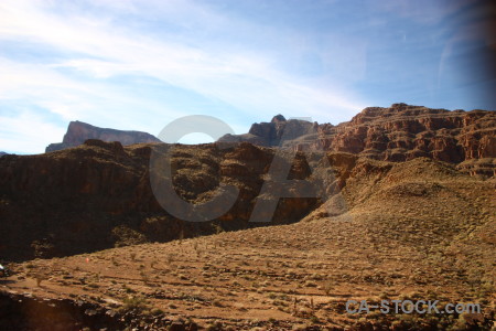 White landscape brown rock desert.