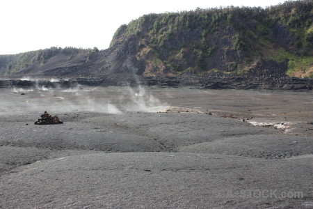 White lava volcanic crater gray.