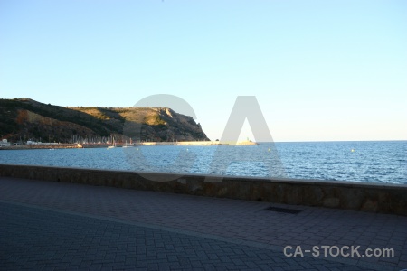 White spain sea javea harbour.