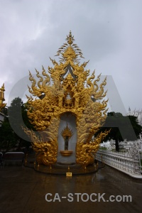 White temple oriental asia buddhist southeast.