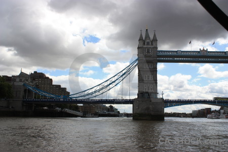 White tower bridge building.