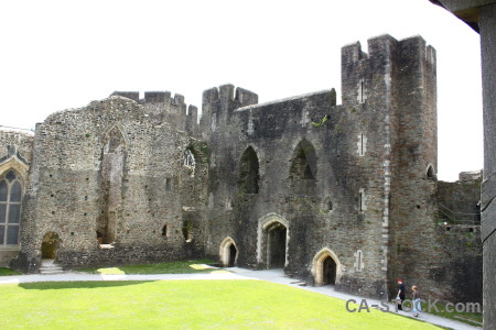 White window building castle green.