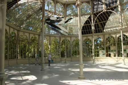 Window madrid glass crystal palace parque del retiro.