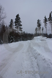 Winter snow landscape.