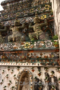 Yaksha building bangkok buddhism southeast asia.