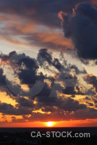 Yellow sunset spain sunrise javea.